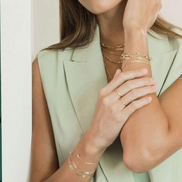 MAY MARTIN  Large Figaro Chain Bracelet - The Shop Laguna Beach