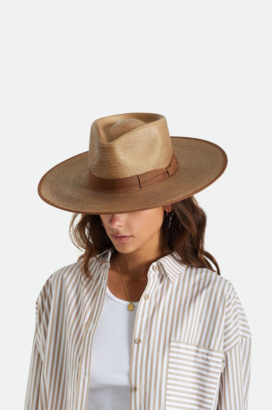 BRIXTON <br> Jo Straw Rancher Hat <br><small><i> (More Colors Available) </small></i>-The Shop Laguna Beach