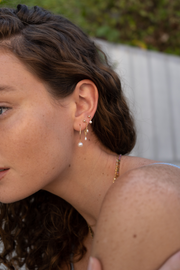 MAY MARTIN <br> Paloma Post Pearl Earrings-The Shop Laguna Beach