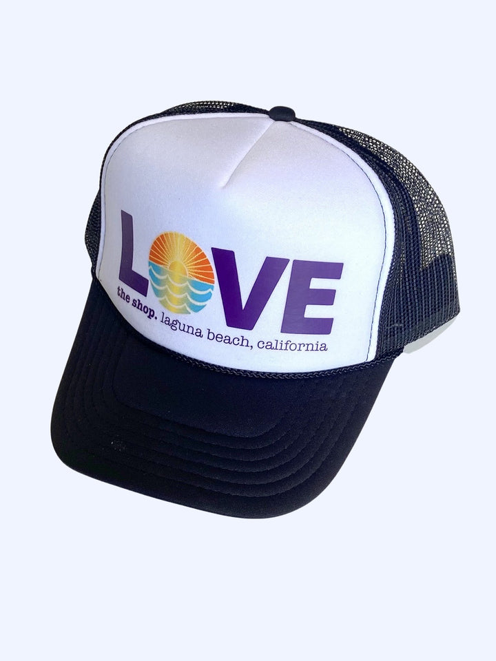 LOVE THE SEA <BR> Original Trucker Hat <br><small><i> (More Colors Available) </small></i>-The Shop Laguna Beach