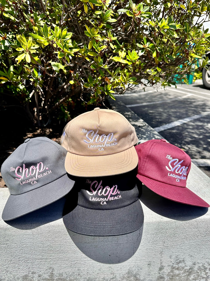 THE SHOP CLASSIC <br> Embroidered Classic Ball Cap <br><small><i> (More Colors Available) </small></i>-The Shop Laguna Beach