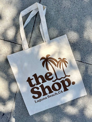 THE SHOP CLASSIC <br> Twin Palms Canvas Tote-The Shop Laguna Beach