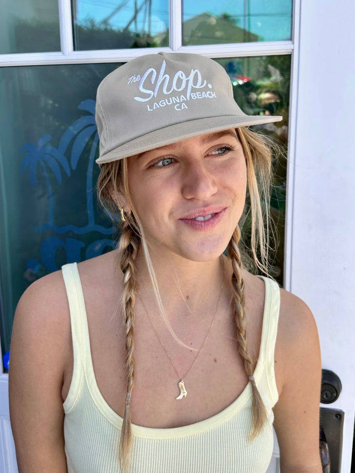 THE SHOP CLASSIC <br> Embroidered Classic Ball Cap <br><small><i> (More Colors Available) </small></i>-The Shop Laguna Beach