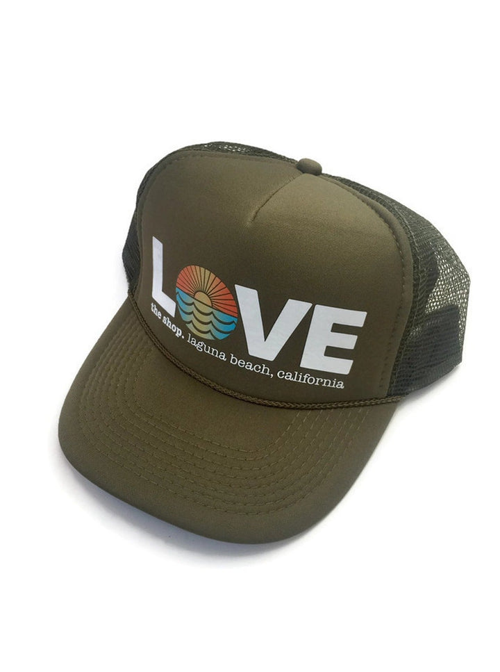 LOVE THE SEA <BR> Original Trucker Hat <br><small><i> (More Colors Available) </small></i>-The Shop Laguna Beach