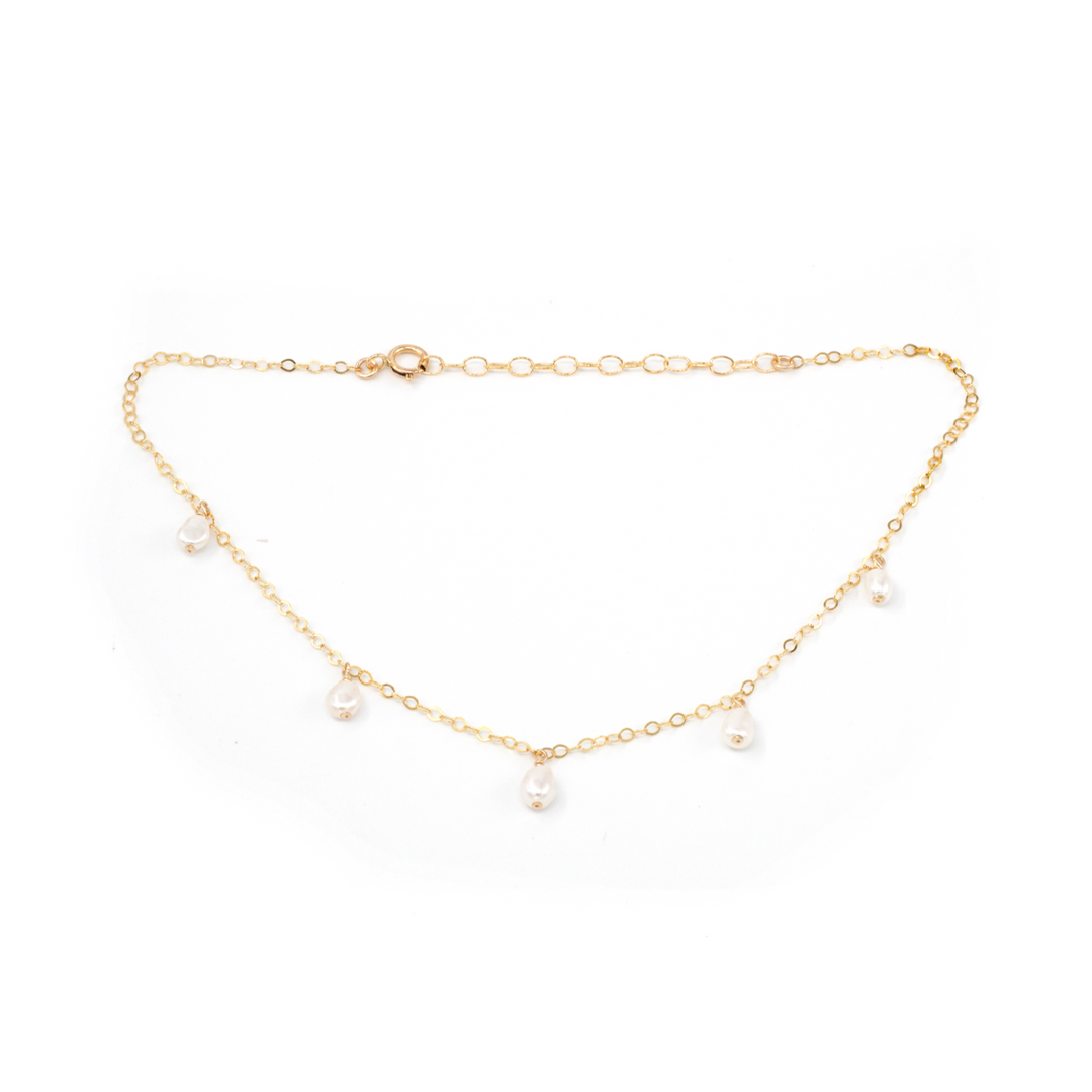 MAY MARTIN <br> Tahiti Pearl Anklet-The Shop Laguna Beach
