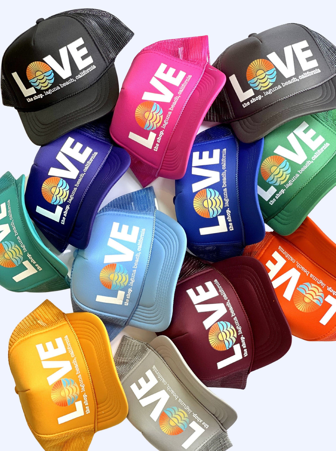 LOVE THE SEA <BR> Original Trucker Hat <br><small><i> (More Colors Available) </small></i>-The Shop Laguna Beach
