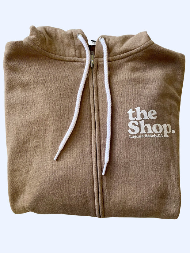 LOVE THE SEA <br> Lightweight Zip Hooded Sweatshirt <br><small><i> (More Colors Available) </small></i>-The Shop Laguna Beach