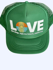 LOVE THE SEA <BR> Original Trucker Hat <br><small><i> (More Colors Available) </small></i>-The Shop Laguna Beach