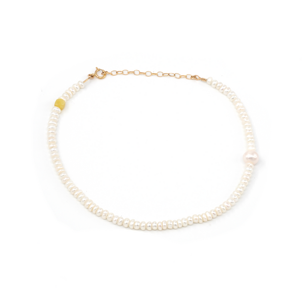 MAY MARTIN <br> Ace Pearl Anklet-The Shop Laguna Beach