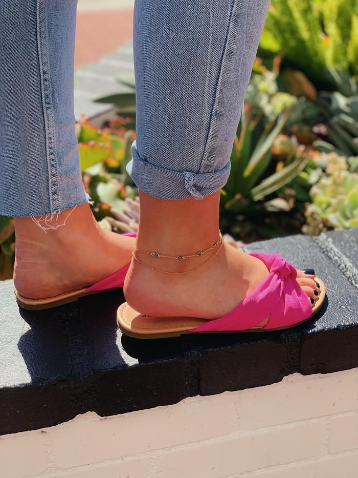 MAY MARTIN  Evil Eye Gold Fill Anklet - The Shop Laguna Beach